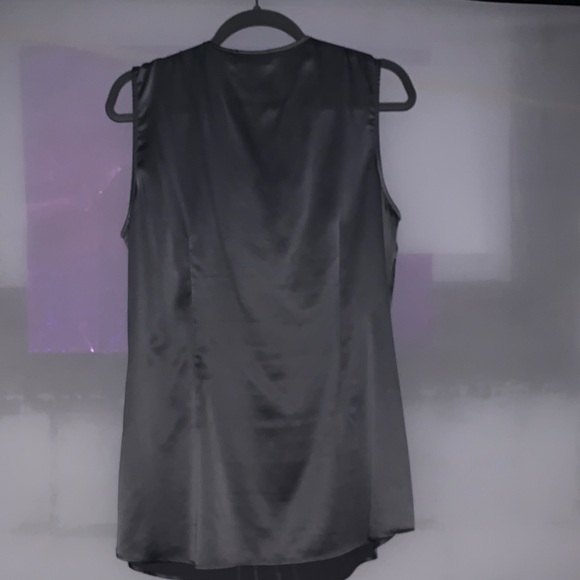 Gray Sleeveless Ruffle Top - Picture 10 of 10